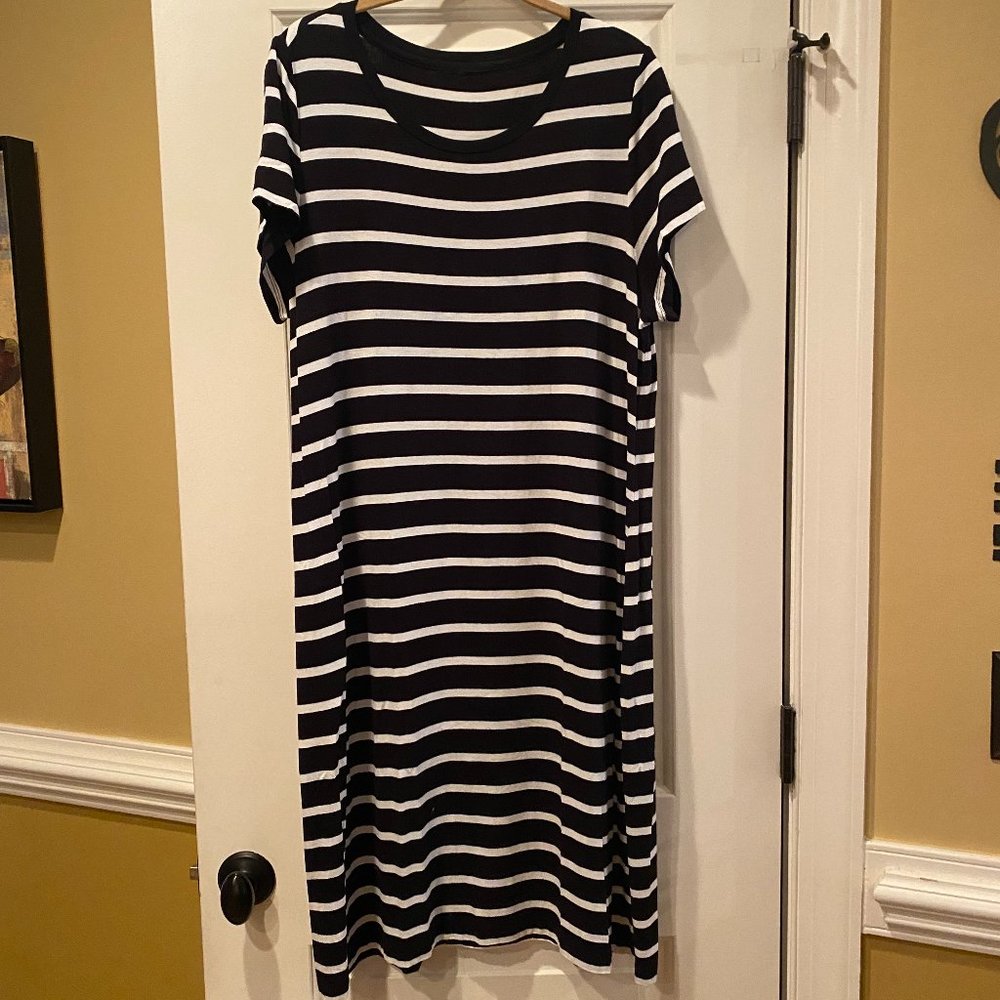 Ava & Viv Striped Midi Dress